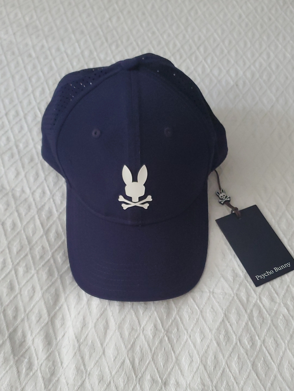 PHYCHO BUNNY Navy Forrest Sport Cap In Evening Blue